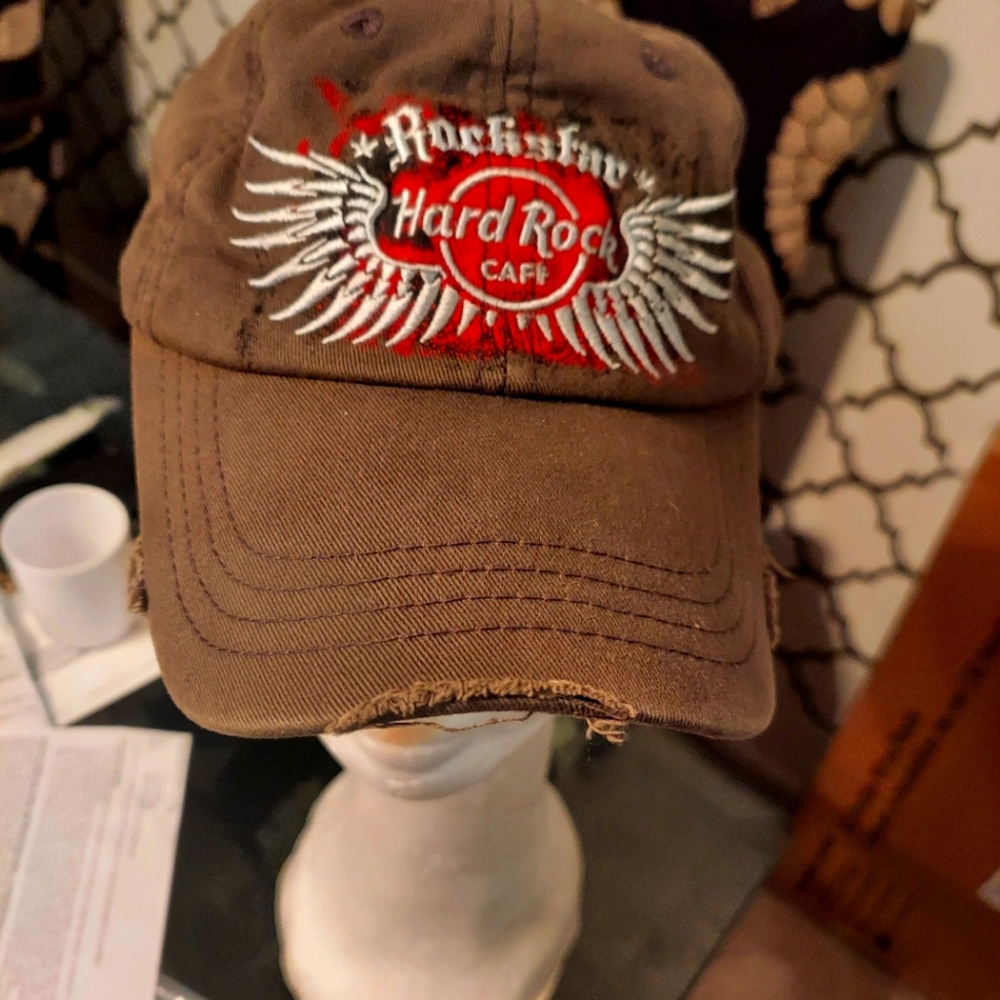 Hard Rock Cafe Rockstar Orlando Distressed Cap
